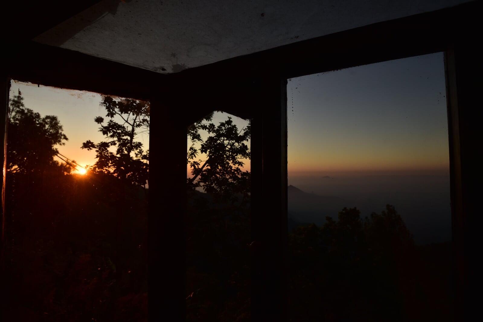 Beautiful Sunrise as seen from inside our retreat